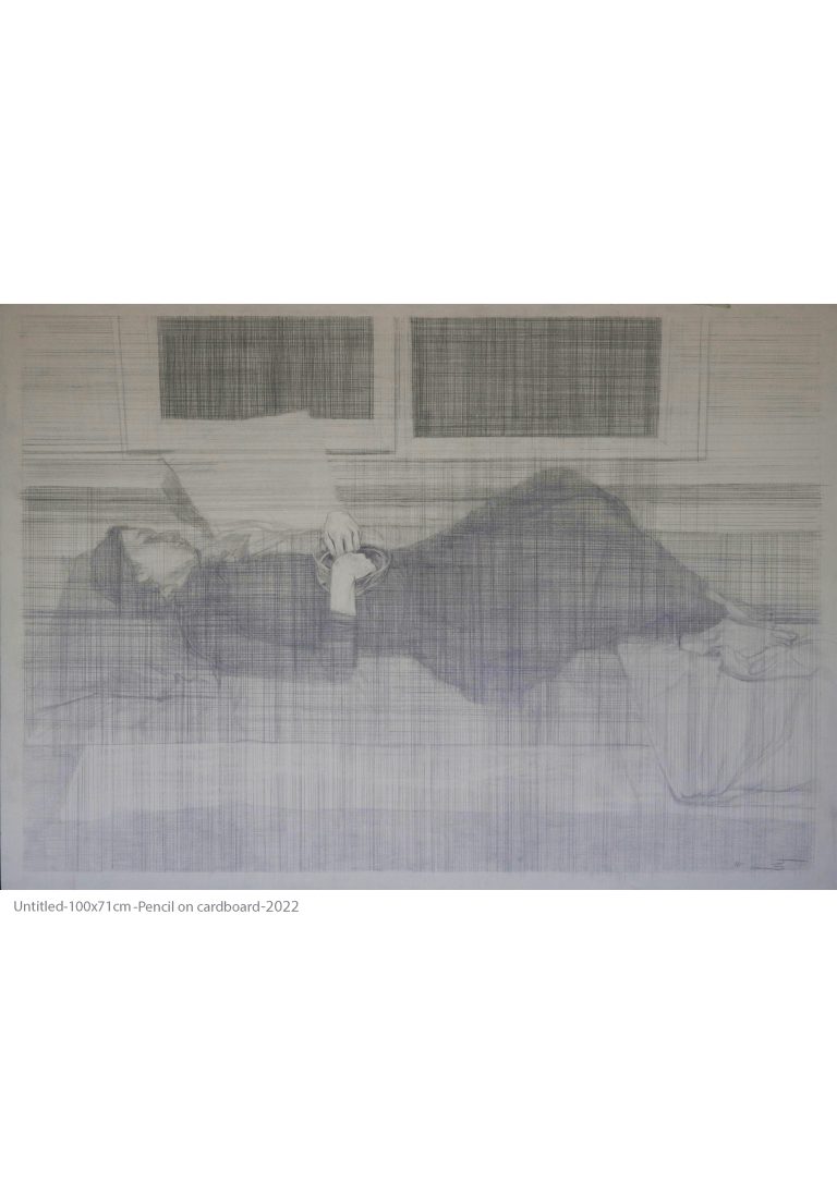 untitled-100x71cmPencil on cardboard 2022