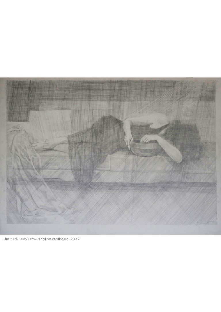 untitled-100x71cmPencil on cardboard 2022