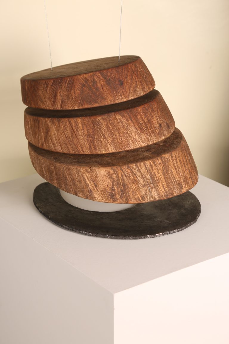 Chārgāmeh Project - Untitled - 23 x 28x 30 cm - wood & Metal -2024