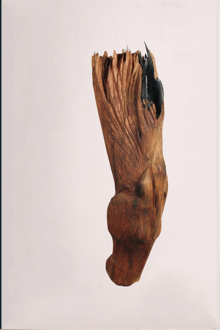 Chārgāmeh Project - Untitled - 64x20x 12 cm- wood & Metal -2023