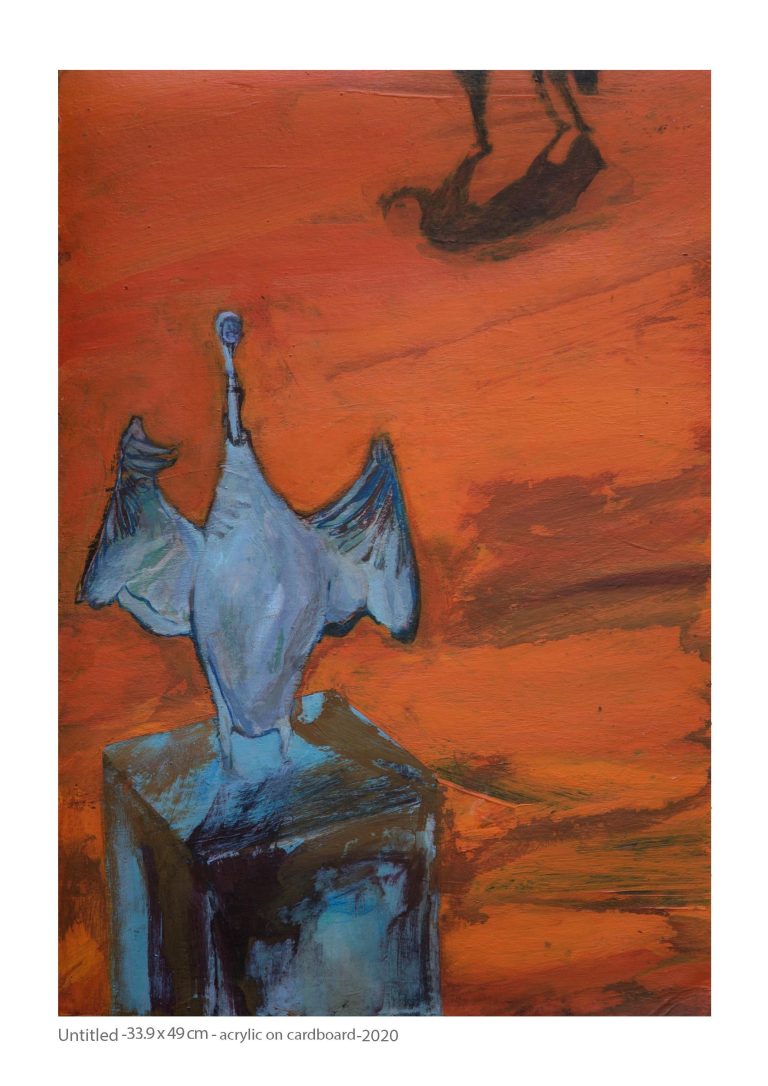 Untitled - 33.9x49 cm - acrylic on cardboard - 2020