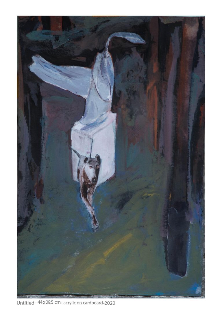 Untitled - 44x29.5 cm - acrylic on cardboard - 2020
