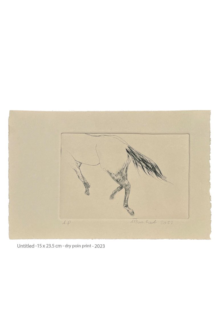 Untitled - 15x23.5 cm - dry point print - 2023