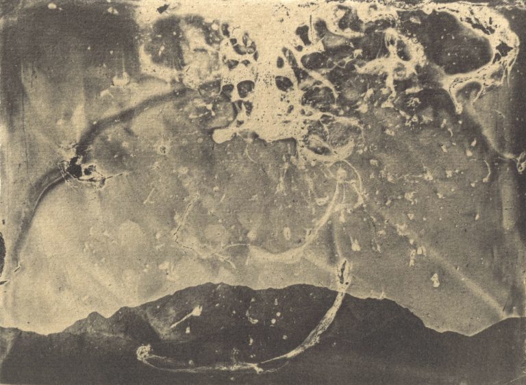 Oveis Ramezani, Untitled from Sun-Eater Collection Wet plate collodion photography Vandyke brown print toned in Gold-Thiourea toner 13.8*18.8 cm 2024-2025 Unique Edition