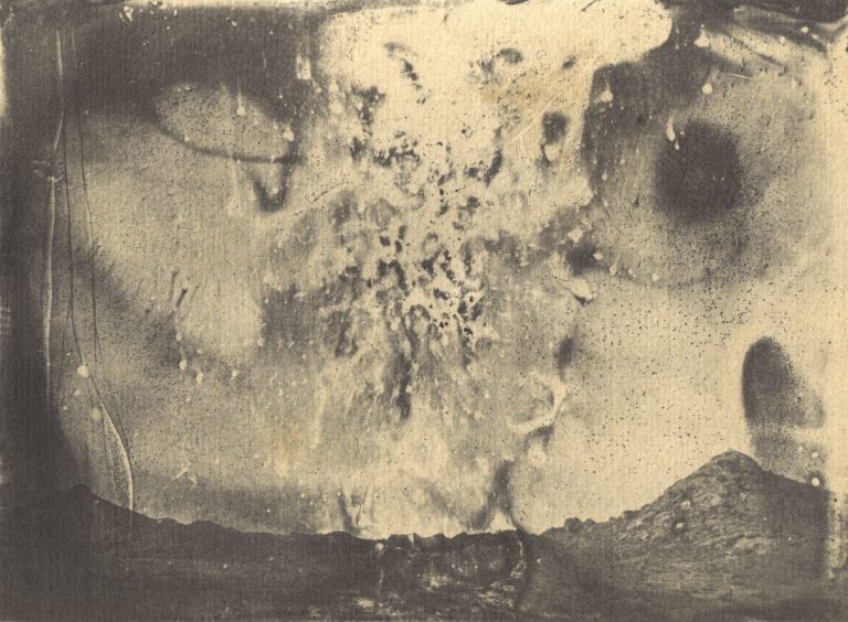 Oveis Ramezani, Untitled from Sun-Eater Collection Wet plate collodion photography Vandyke brown print toned in Gold-Thiourea toner 13.8*18.8 cm 2024-2025 Unique Edition