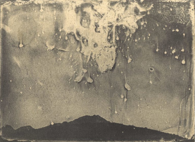 Oveis Ramezani, Untitled from Sun-Eater Collection Wet plate collodion photography Vandyke brown print toned in Gold-Thiourea toner 13.8*18.8 cm 2024-2025 Unique Edition