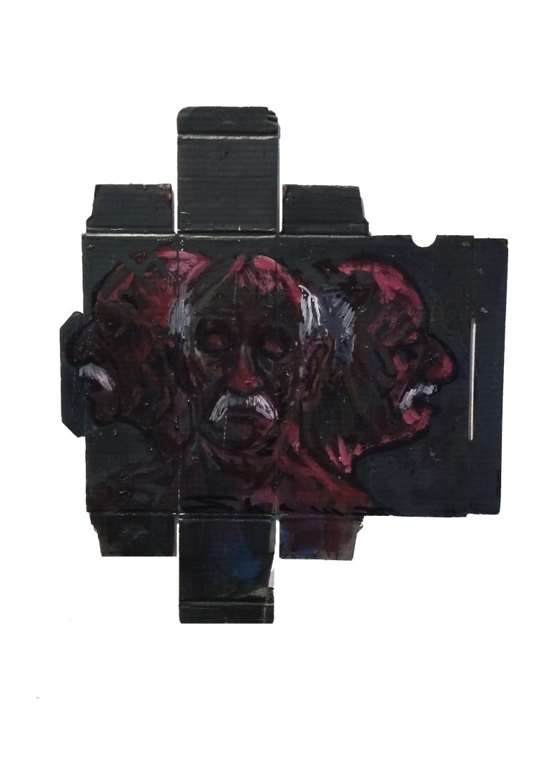 Untitled, 28/5×38/5,Acrylic on cardboard,2024