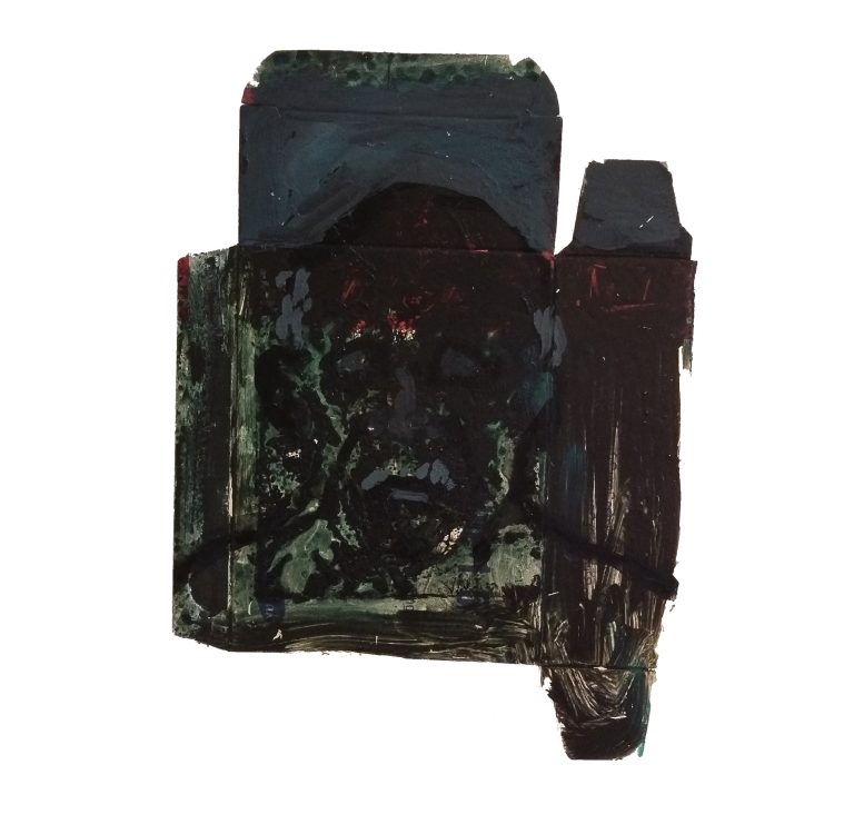 Untitled, 10 × 13.5 cm, Acrylic on cardboard, 2024