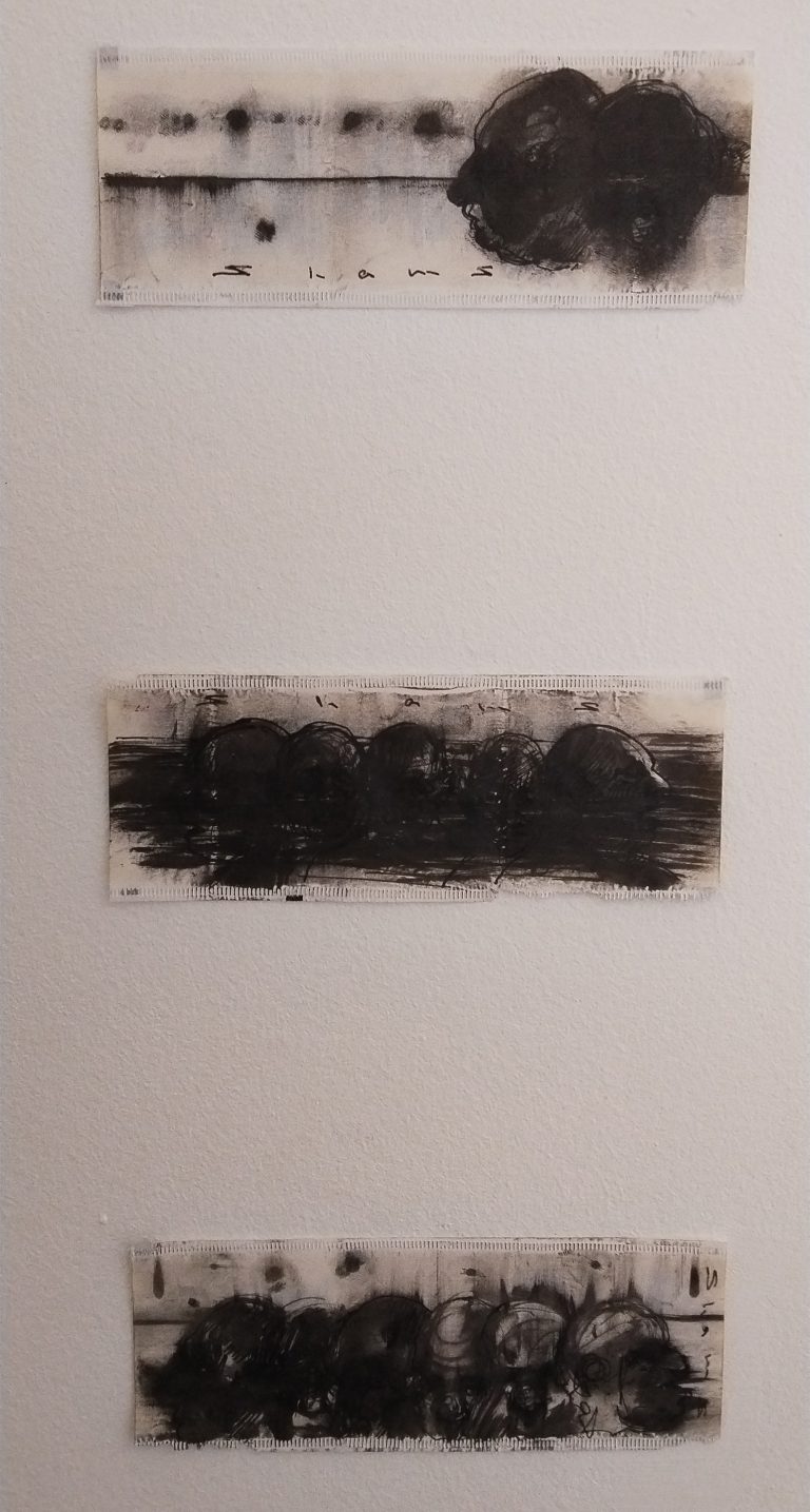 Untitled, 5.5 × 14.5 cm, Marker on Tea Bag Packaging, 2024