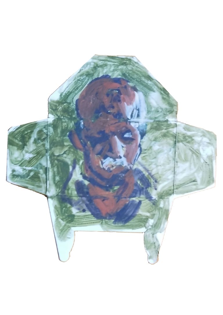 untitled, 15/5×15/5, Acrylic on cardboard,2024