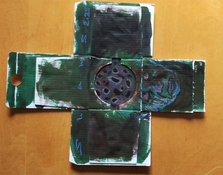 Untitled, 23 × 29 cm, Acrylic on Cardboard, 2025