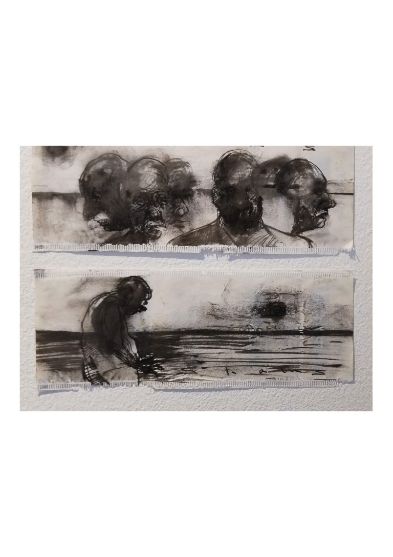 untitled, 14/5×5/5 cm, Marker on tea bag packaging ,2024