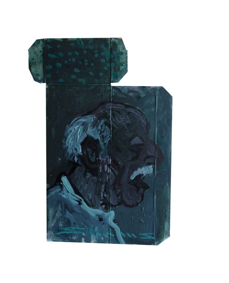 Untitled, 11.5 × 19 cm, Acrylic on Cardboard, 2024