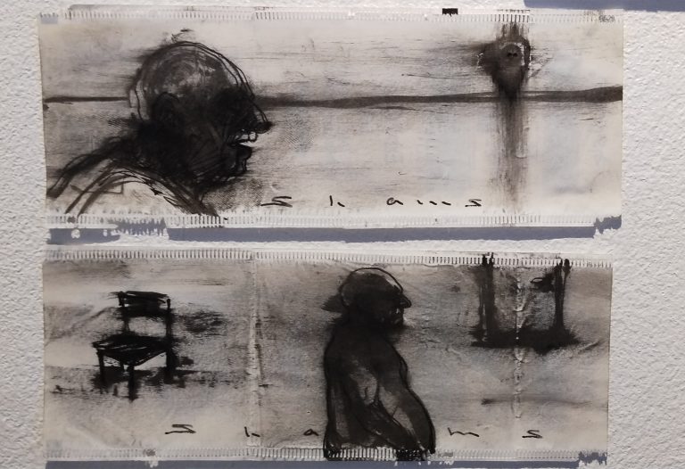 Untitled, 14.5 × 5.5 cm, Marker on tea bag packaging,2024