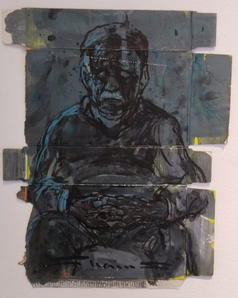 Untitled, 22 × 29 cm, Acrylic on cardboard, 2024