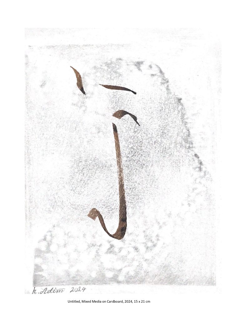 Untitled - Mixed Media on Cardboard - 2024 - 15x21 cm