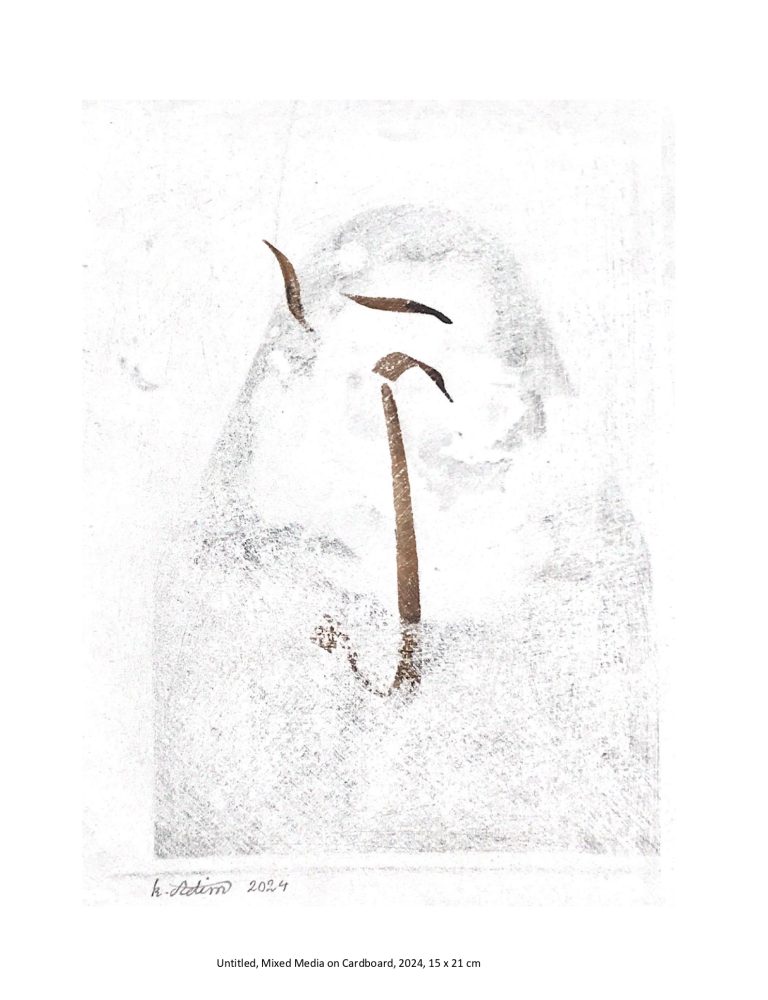 Untitled - Mixed Media on Cardboard - 2024 - 15x21 cm