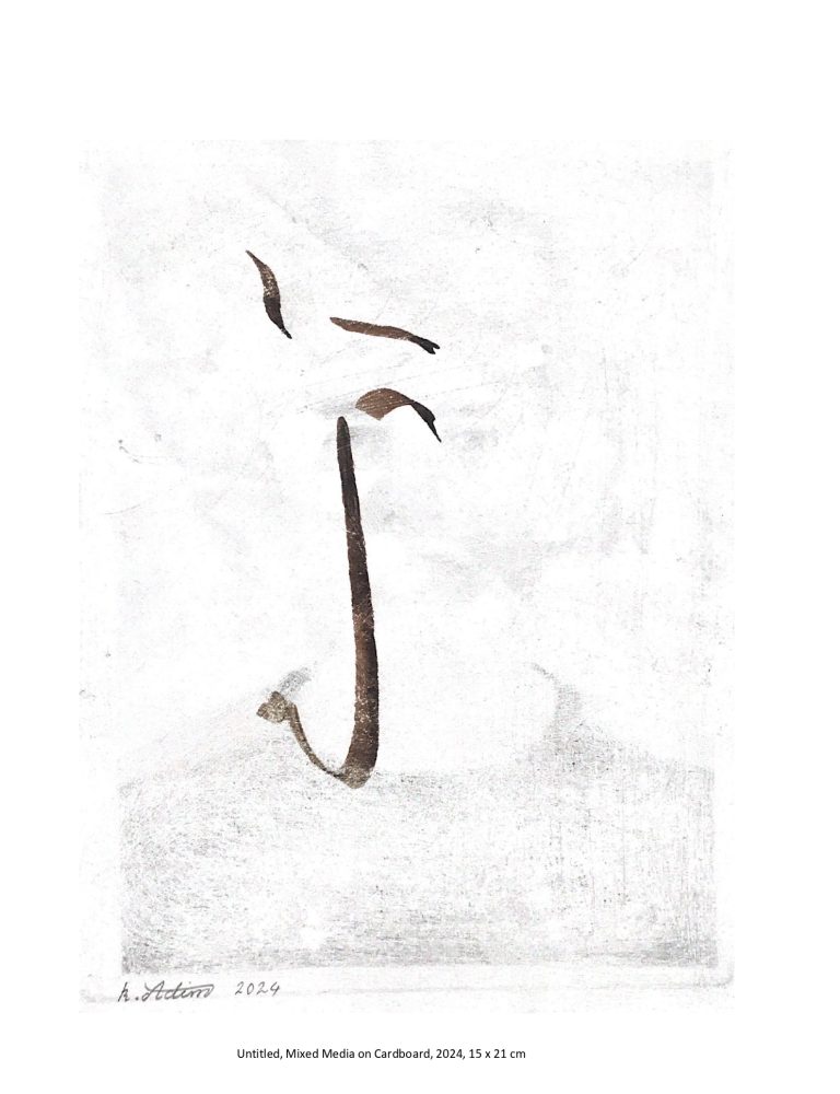 Untitled - Mixed Media on Cardboard - 2024 - 15x21 cm