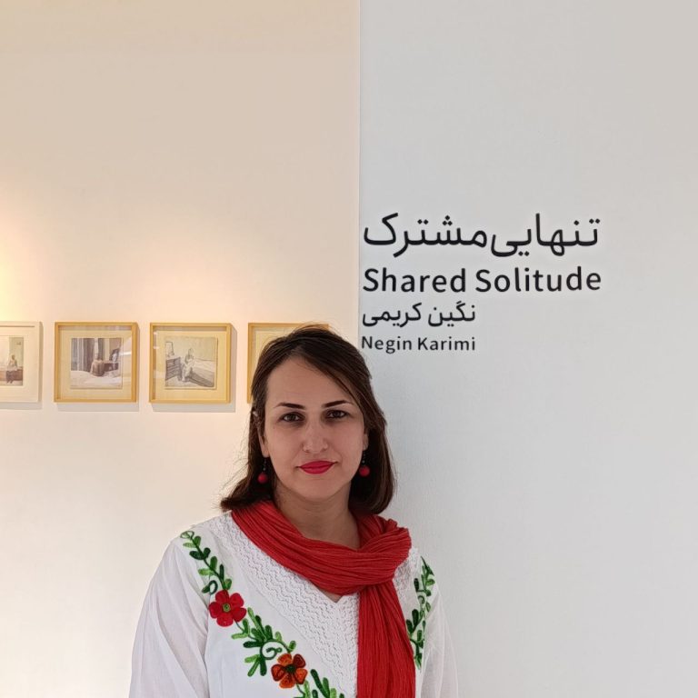 Artist in Bostan Art Gallery