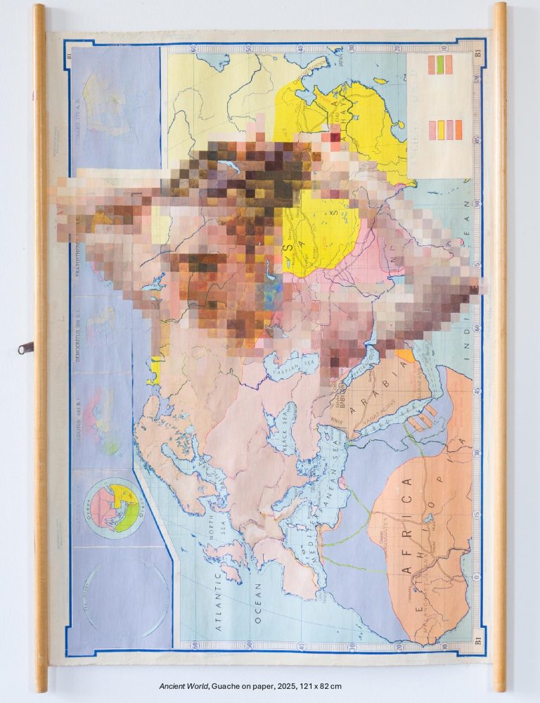 Ancient World - gouache on paper, 2025, 121x82cm