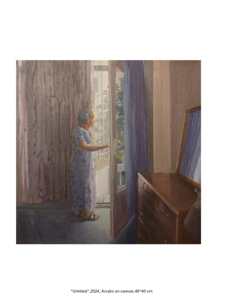 “Untitled”,2024, Acrylic on canvas,40*40 cm