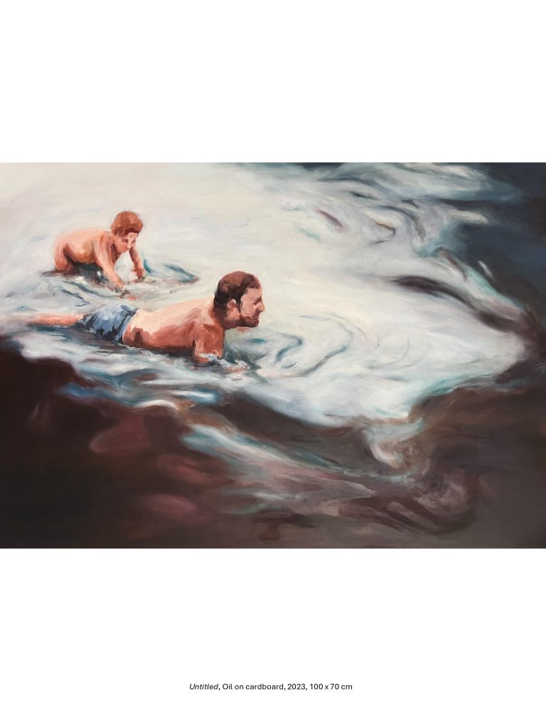 Untitled, Oil on cardboard, 2023, 100 x 70 cm