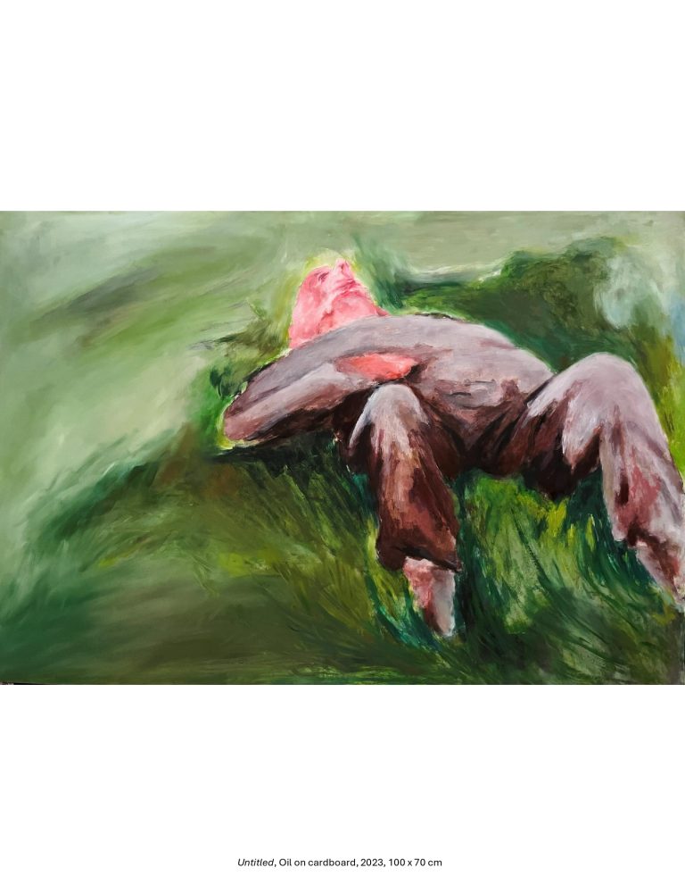 Untitled, Oil on cardboard, 2023, 100 x 70 cm
