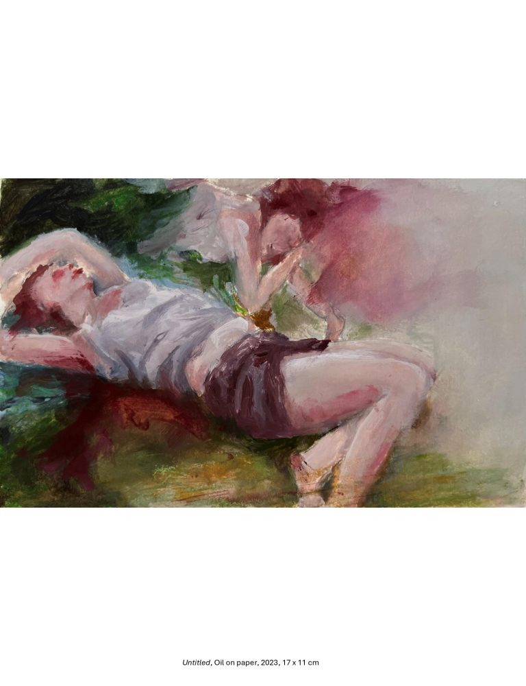 Untitled, Oil on paper, 2023, 17 x 11 cm
