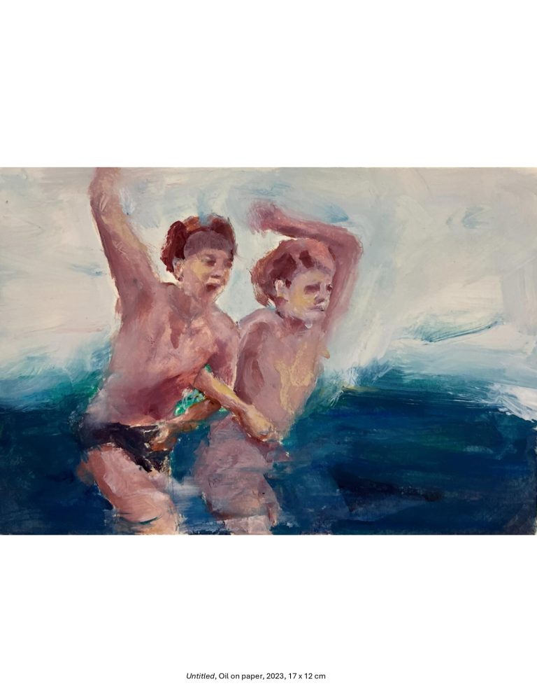 Untitled, Oil on paper, 2023, 17 x 12 cm