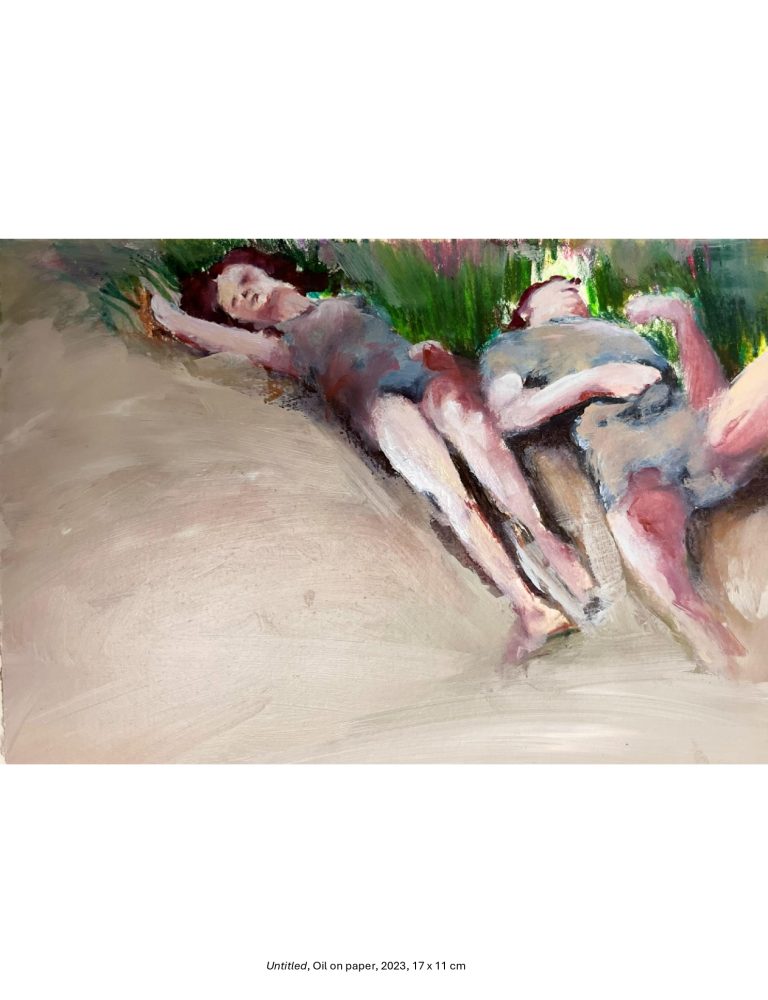Untitled, Oil on paper, 2023, 17 x 11 cm