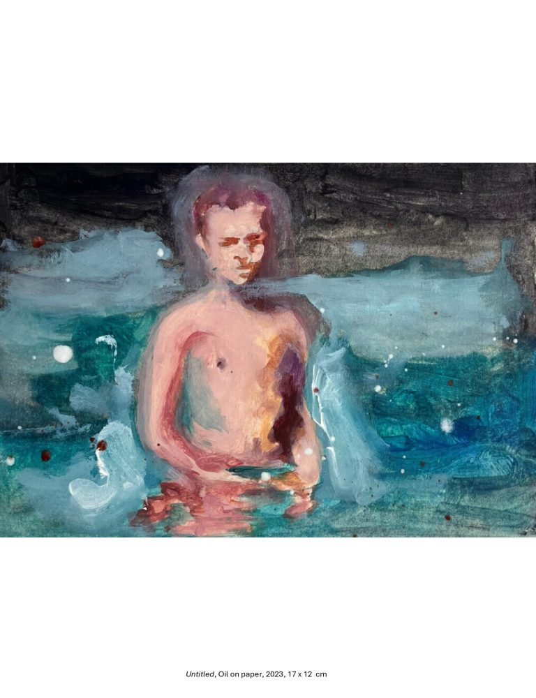 Untitled, Oil on paper, 2023, 17 x 12 cm