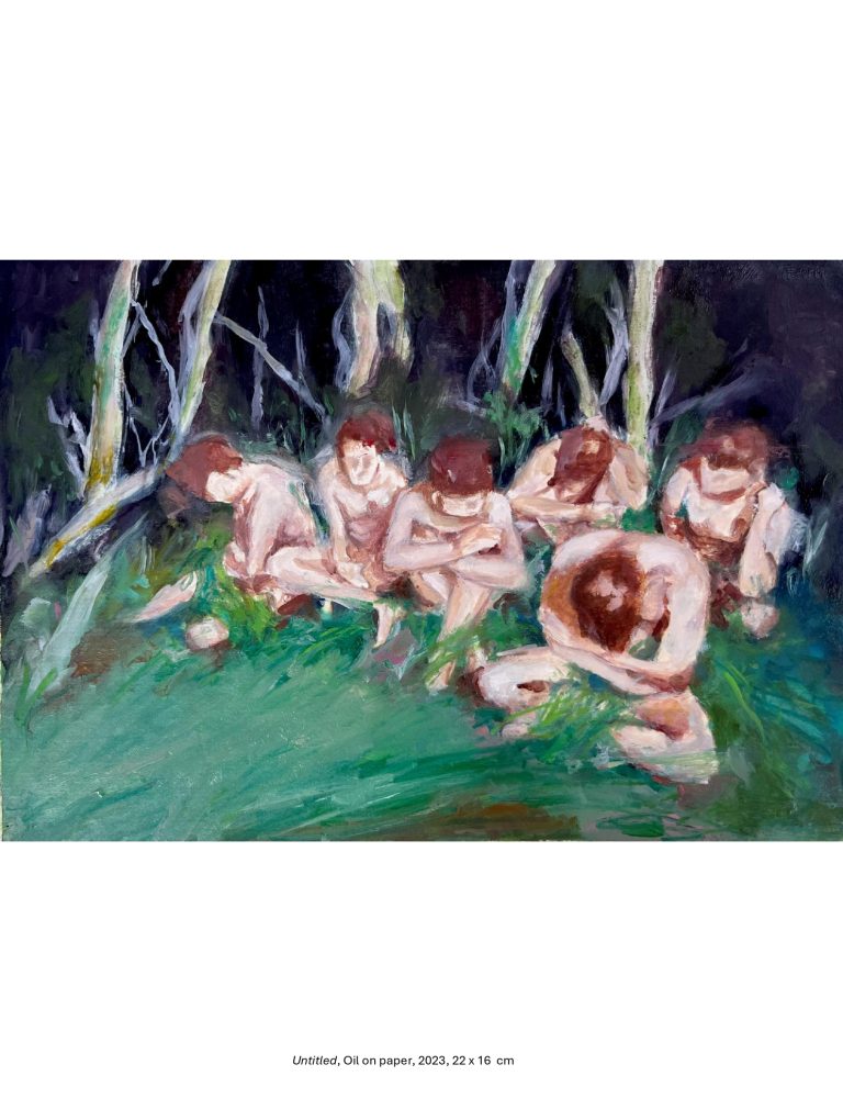 Untitled, Oil on paper, 2023, 22 x 16 cm