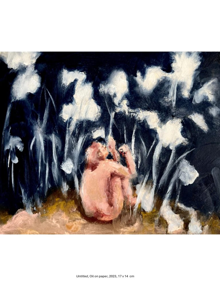 Untitled, Oil on paper, 2023, 17 x 14 cm