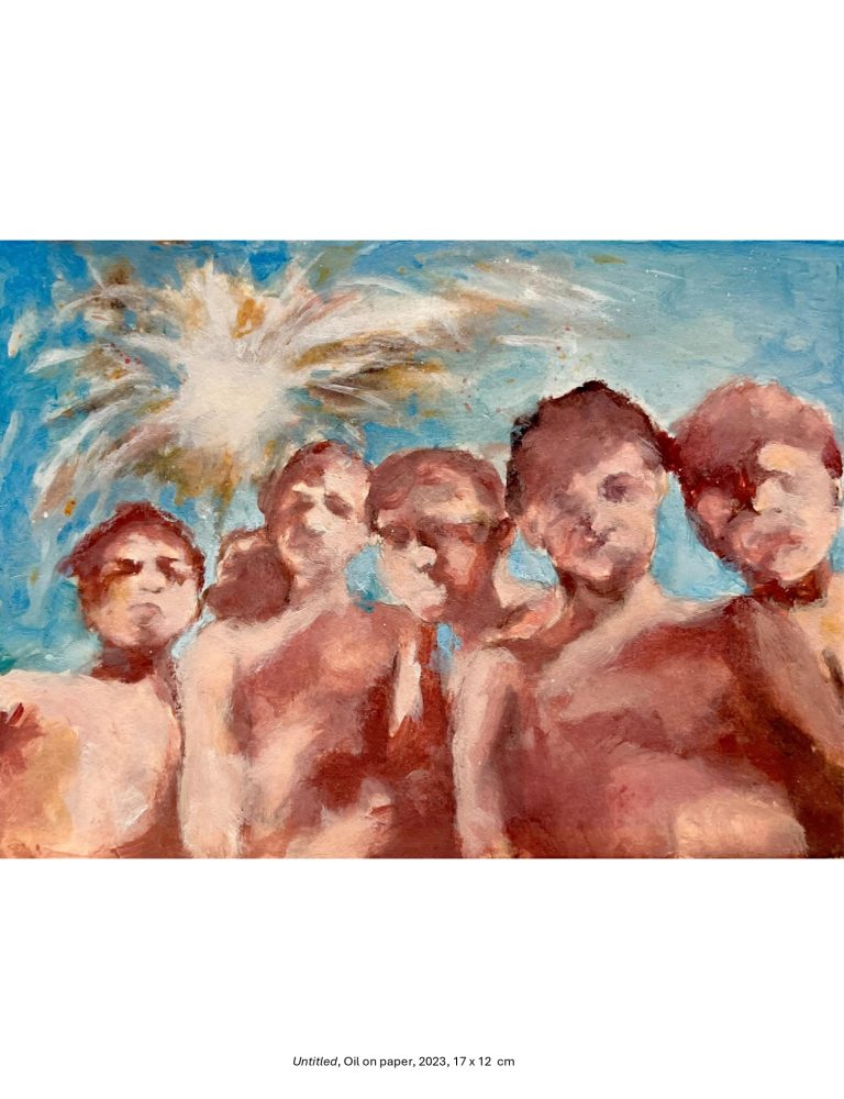 Untitled, Oil on paper, 2023, 17 x 12 cm