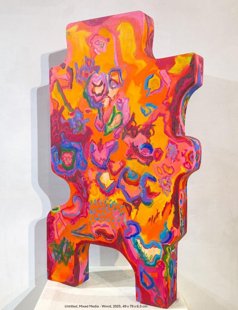 Untitled, Mixed Media - Wood, 2025, 49 x 79 x 6.5 cm