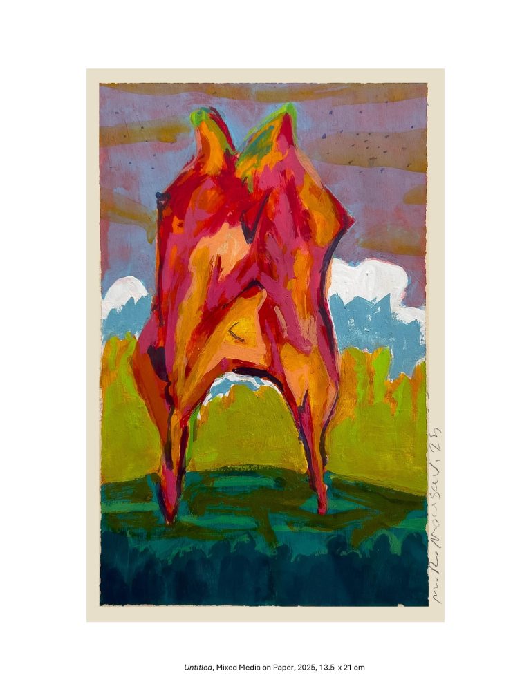 Untitled, Mixed Media on Paper, 2025, 13.5 x 21 cm