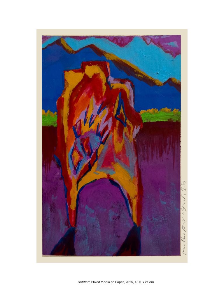 Untitled, Mixed Media on Paper, 2025, 13.5 x 21 cm
