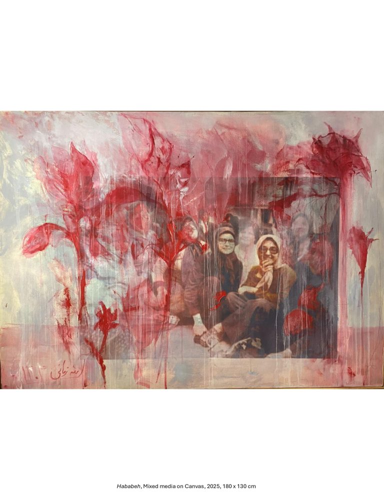 Hababeh, Mixed media on Canvas, 2025, 180 x 130 cm