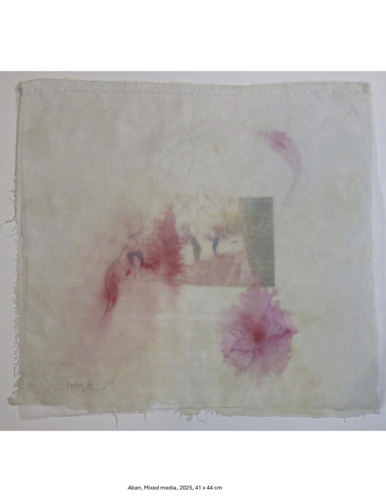 Aban, Mixed media, 2025, 41 x 44 cm