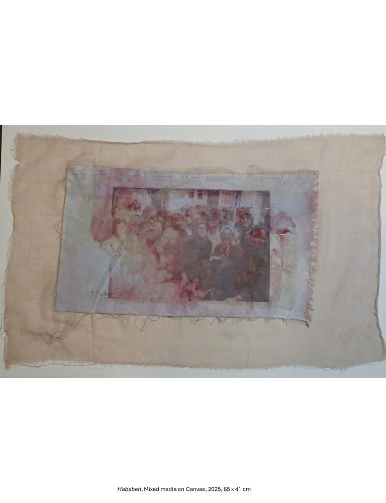 Hababeh, Mixed media on Canvas, 2025, 65 x 41 cm