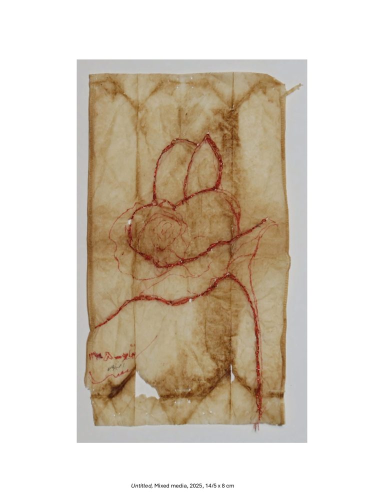 Untitled, Mixed media, 2025, 14/5 x 8 cm