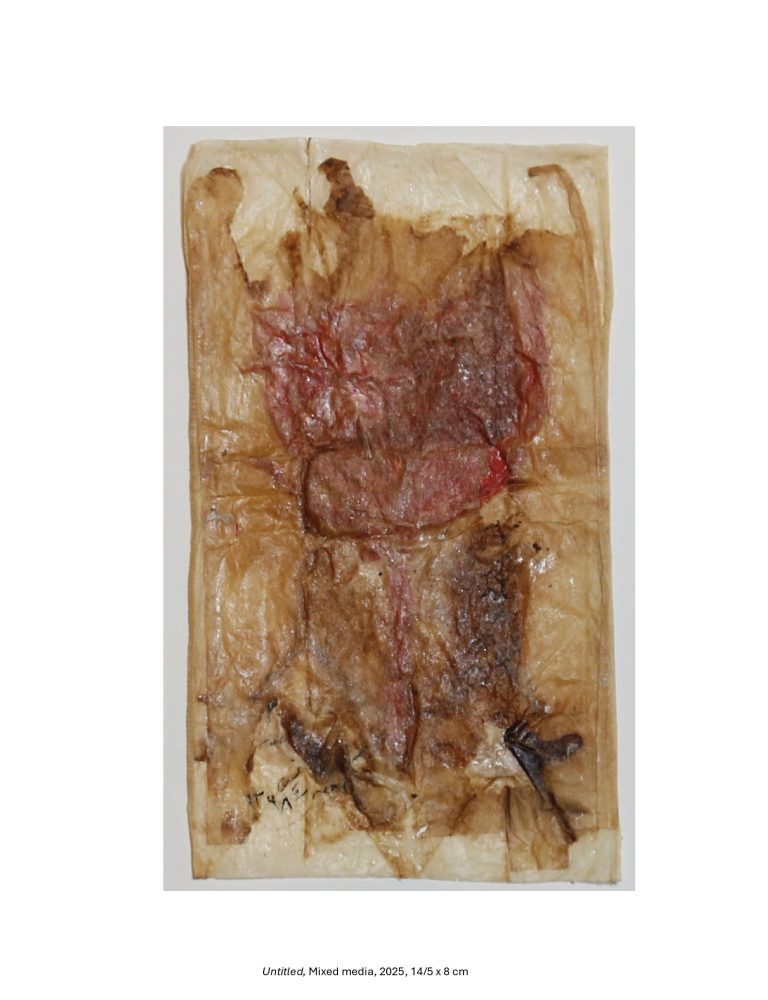 Untitled, Mixed media, 2025, 14/5 x 8 cm