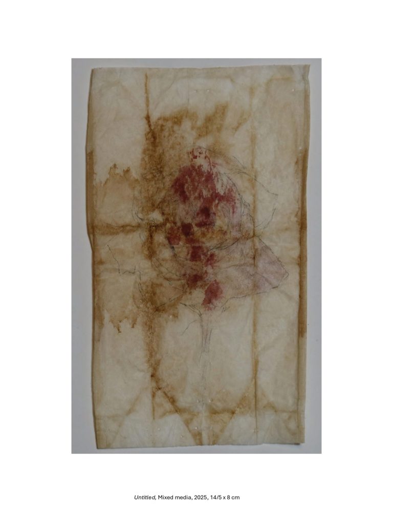 Untitled, Mixed media, 2025, 14/5 x 8 cm