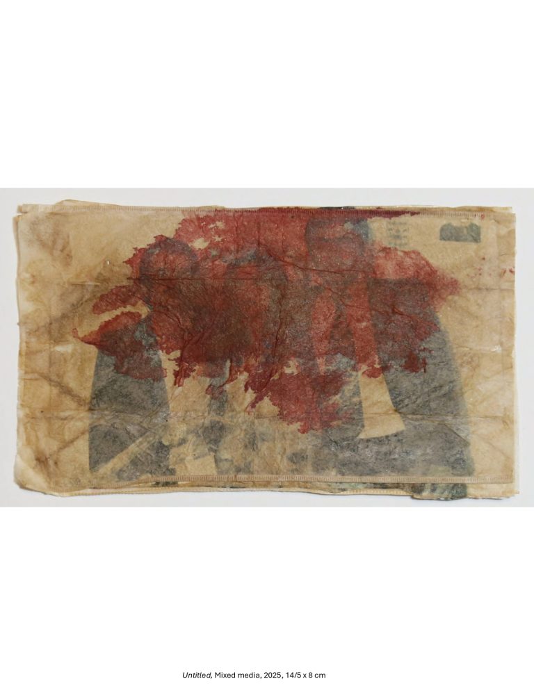 Untitled, Mixed media, 2025, 14/5 x 8 cm