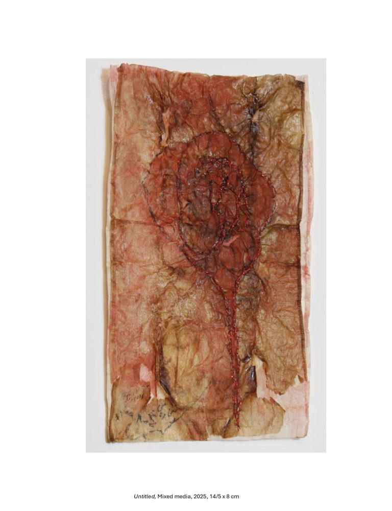 Untitled, Mixed media, 2025, 14/5 x 8 cm