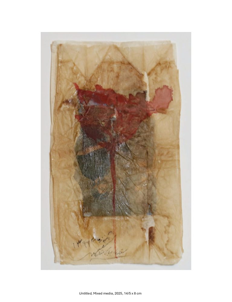 Untitled, Mixed media, 2025, 14/5 x 8 cm
