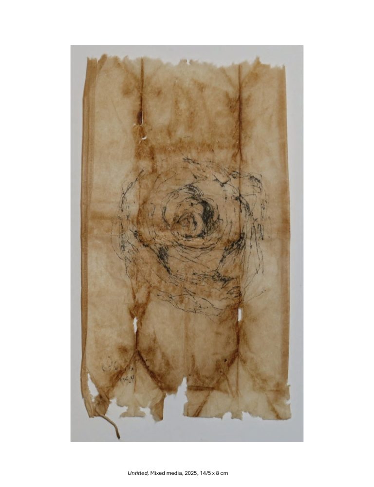 Untitled, Mixed media, 2025, 14/5 x 8 cm