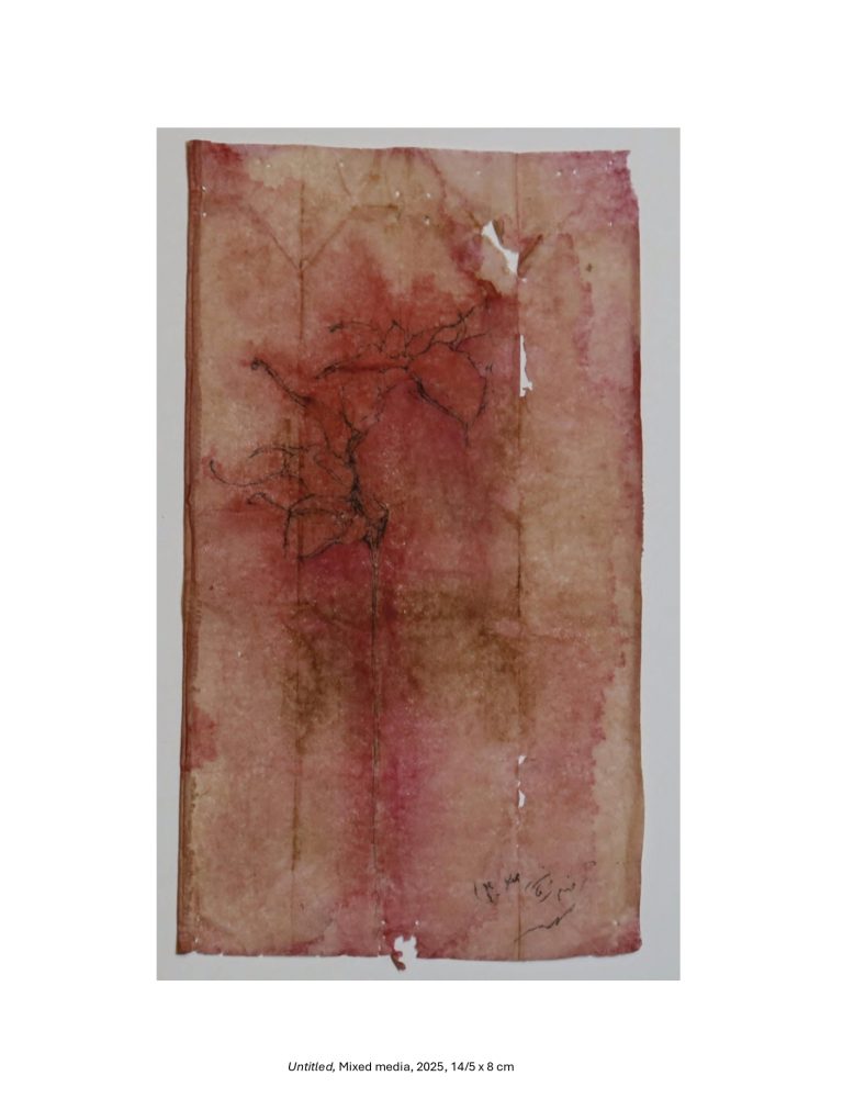 Untitled, Mixed media, 2025, 14/5 x 8 cm