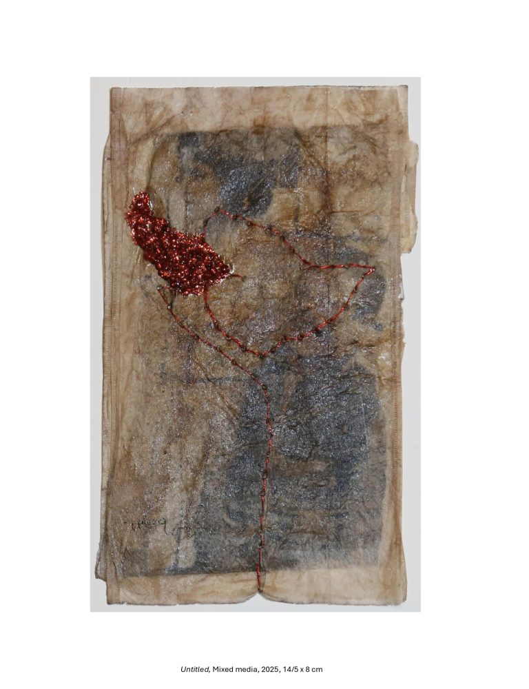 Untitled, Mixed media, 2025, 14/5 x 8 cm