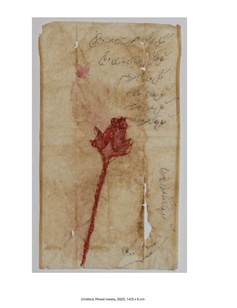 Untitled, Mixed media, 2025, 14/5 x 8 cm